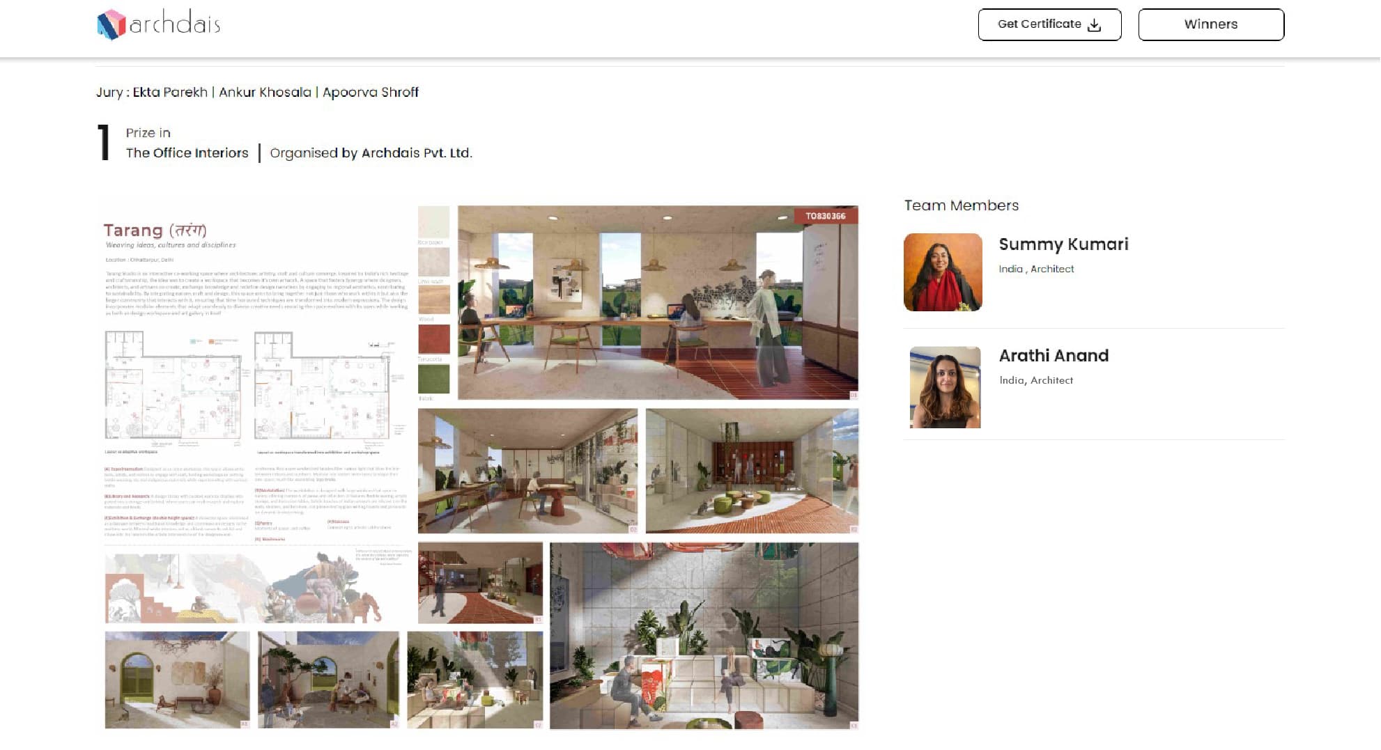 Tarang award image 2